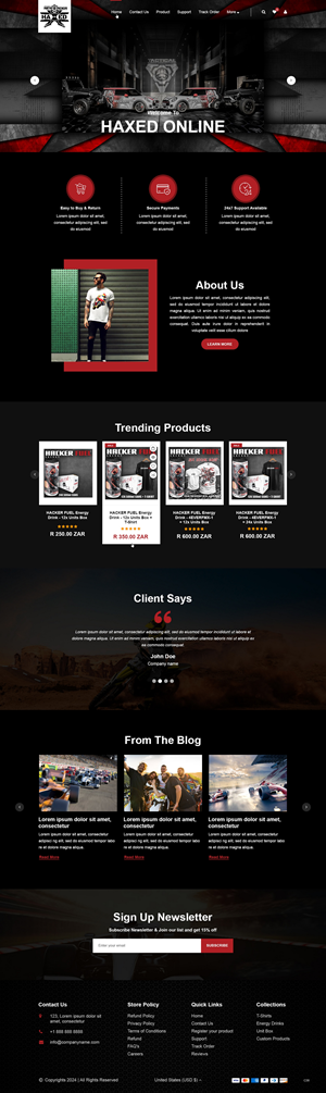 Shopify-Design von pb für dieses Projekt | Design: #33843038