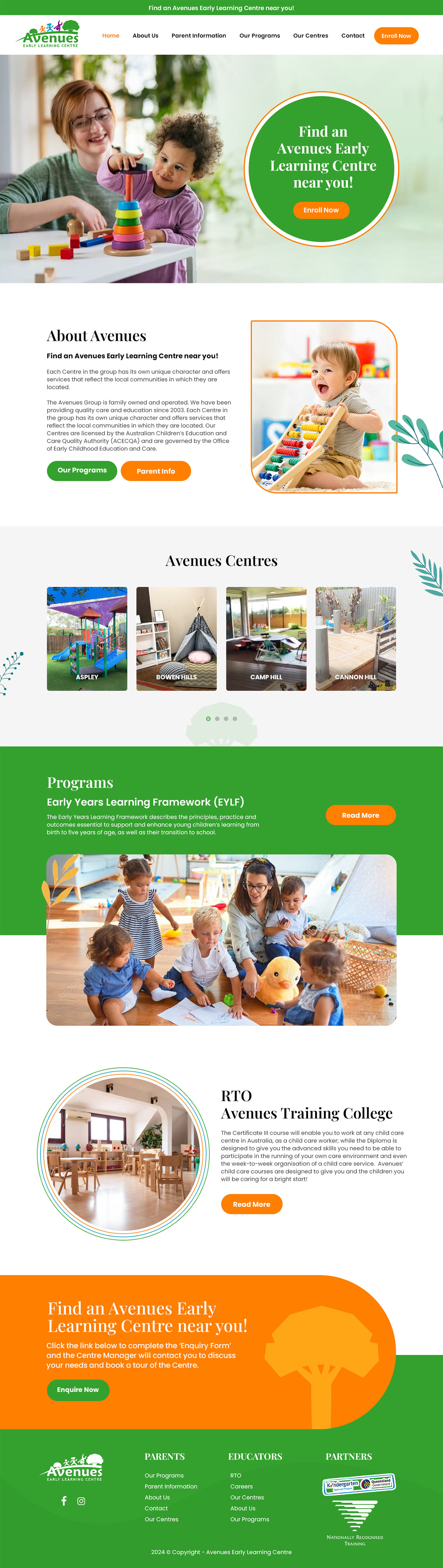 Web Design by MAHABA for Little Lane Early Learning Centre | Design #33839789