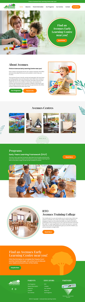 Web Design by MAHABA for Little Lane Early Learning Centre | Design: #33839789