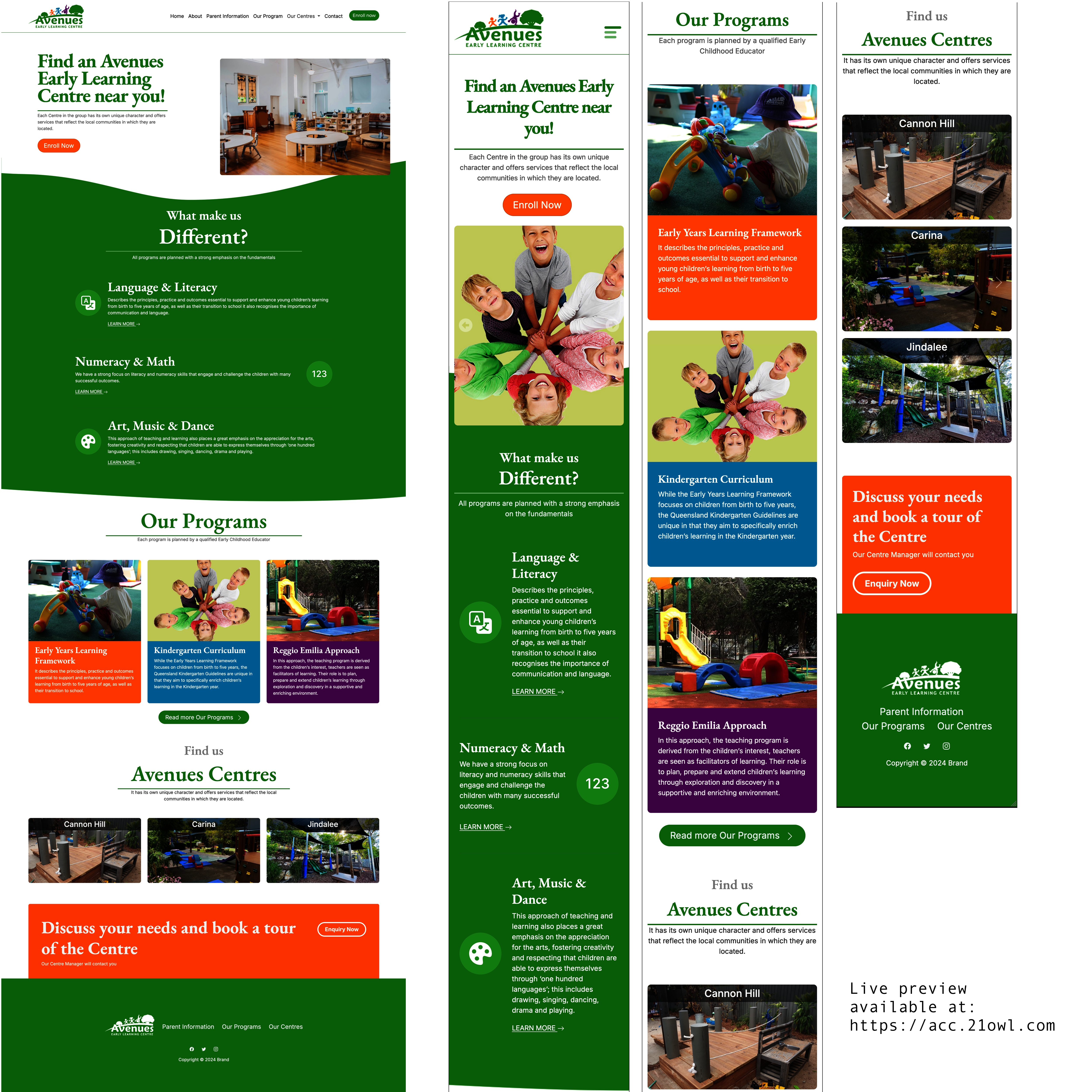 Web Design by 21.owl for Little Lane Early Learning Centre | Design #34016753