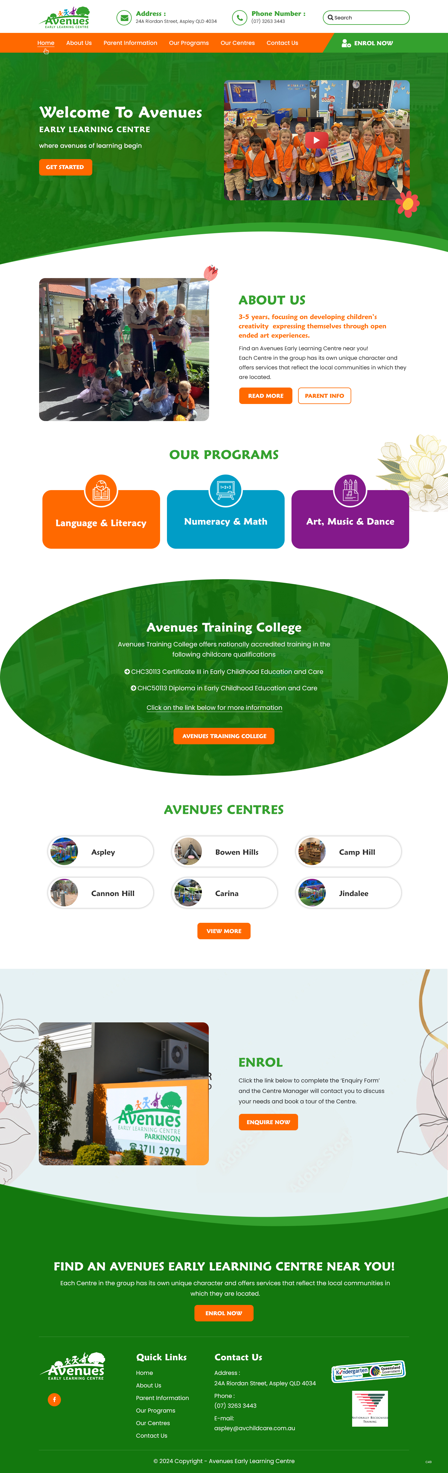 Web Design by pb for Little Lane Early Learning Centre | Design #33849737