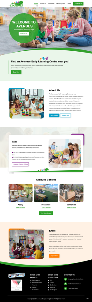 Web Design by pb for Little Lane Early Learning Centre | Design: #33849752