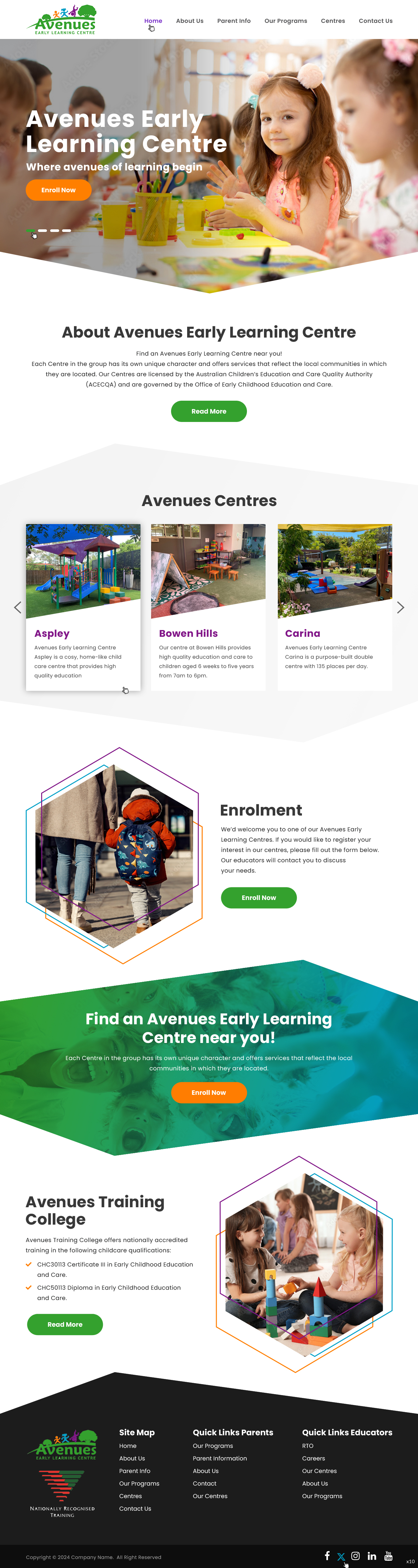 Web Design by pb for Little Lane Early Learning Centre | Design #33849762