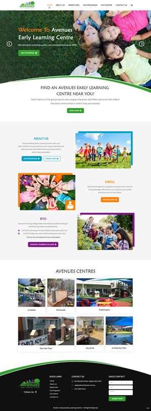 Web Design by pb for Little Lane Early Learning Centre | Design #33849764