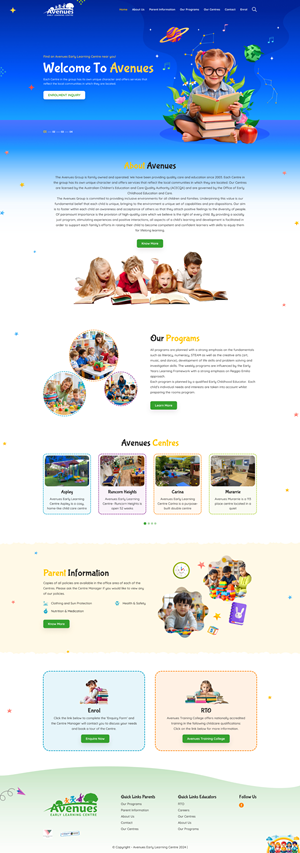 Web Design by Pram Shaw for Little Lane Early Learning Centre | Design #33869206