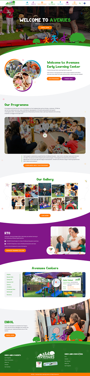 Web Design by rightway for Little Lane Early Learning Centre | Design #33853781