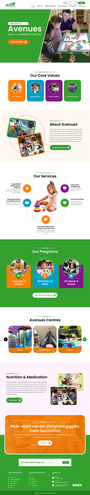 Web Design by Creations Box 2015 for Little Lane Early Learning Centre | Design: #33864618