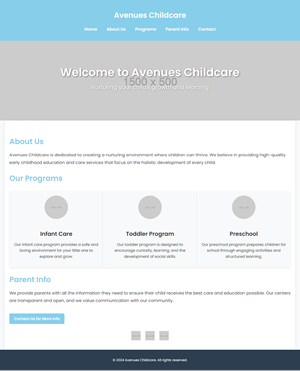 Web Design by zeykan for Little Lane Early Learning Centre | Design: #33882755