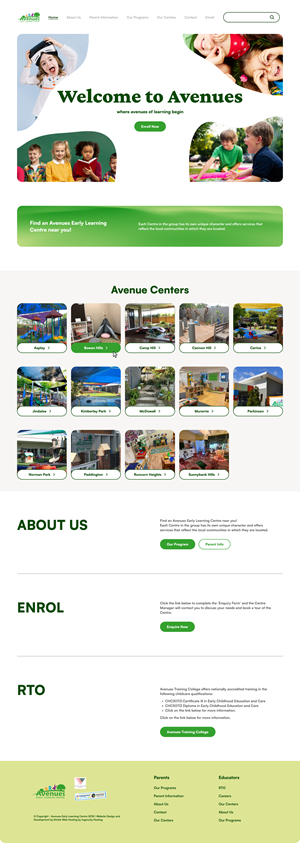 Web Design by Taufik H for Little Lane Early Learning Centre | Design: #33868954
