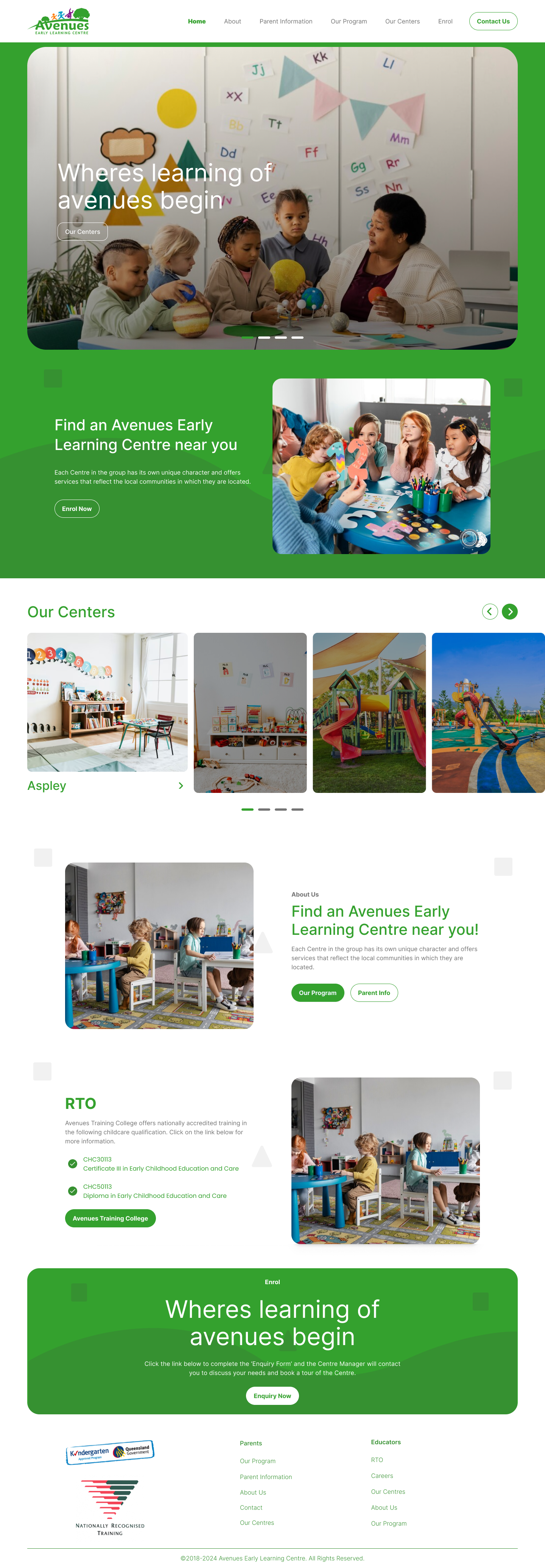Web Design by Taufik H for Little Lane Early Learning Centre | Design #33868984