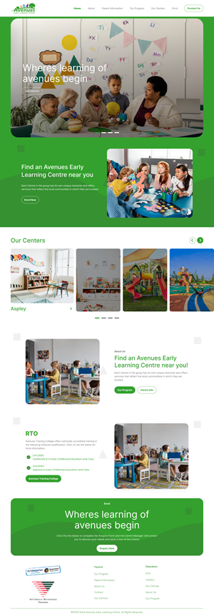 Web Design by Taufik H for Little Lane Early Learning Centre | Design: #33868984