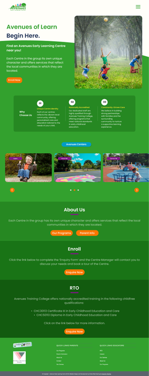 Web Design by Taufik H for Little Lane Early Learning Centre | Design: #33869012