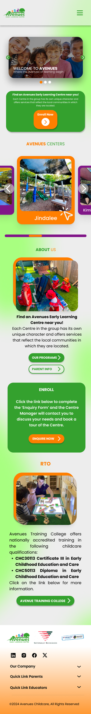 Web Design by Taufik H for Little Lane Early Learning Centre | Design: #33869036
