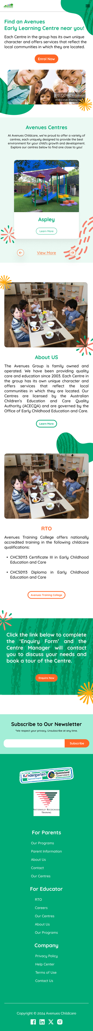 Web Design by Taufik H for Little Lane Early Learning Centre | Design: #33869050