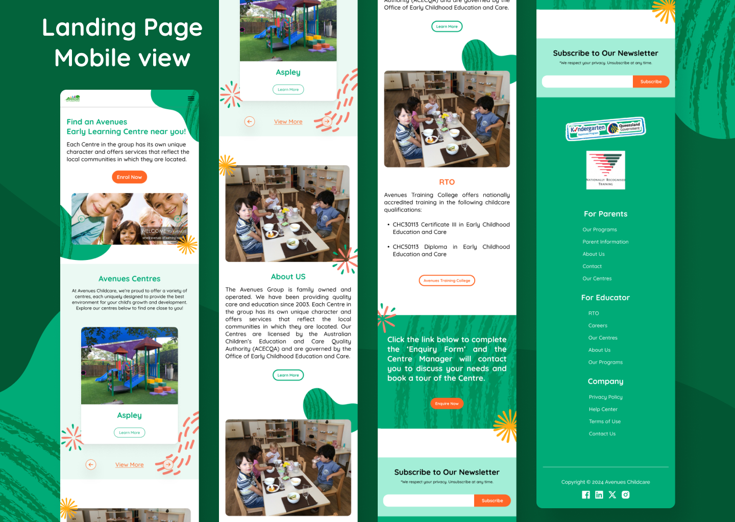 Web Design by Taufik H for Little Lane Early Learning Centre | Design #33869051