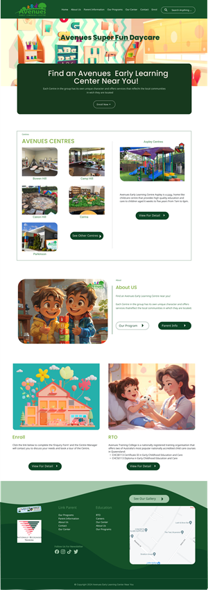 Web Design by Taufik H for Little Lane Early Learning Centre | Design: #33869068