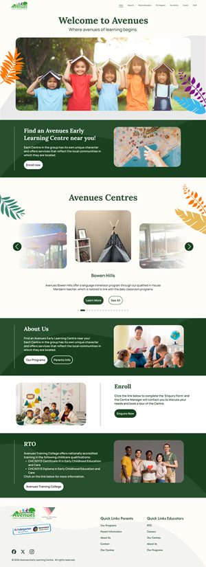 Web Design by Taufik H for Little Lane Early Learning Centre | Design: #33869083