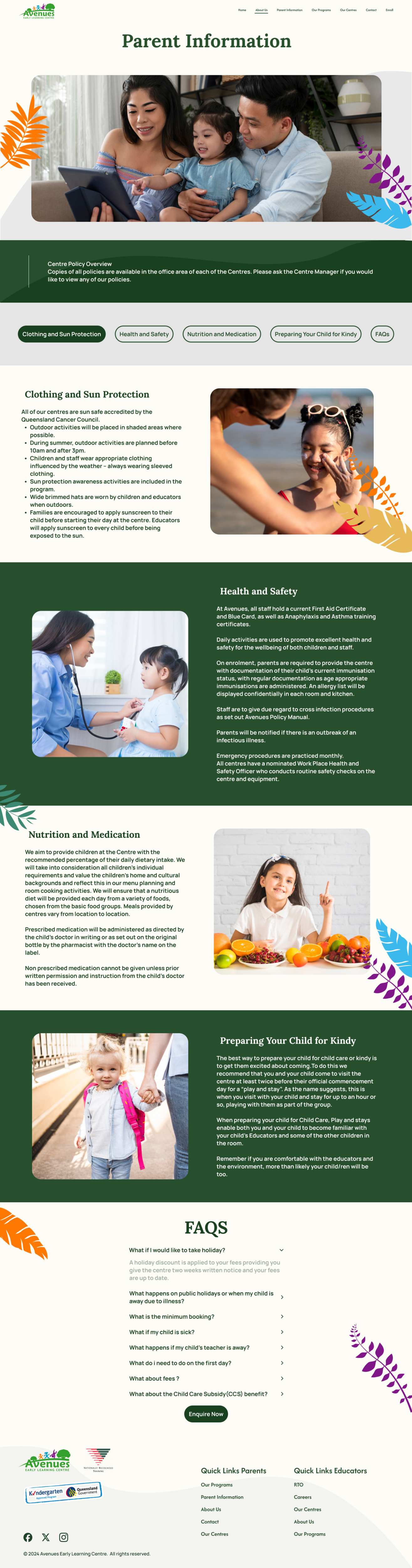 Web Design by Taufik H for Little Lane Early Learning Centre | Design #34020241
