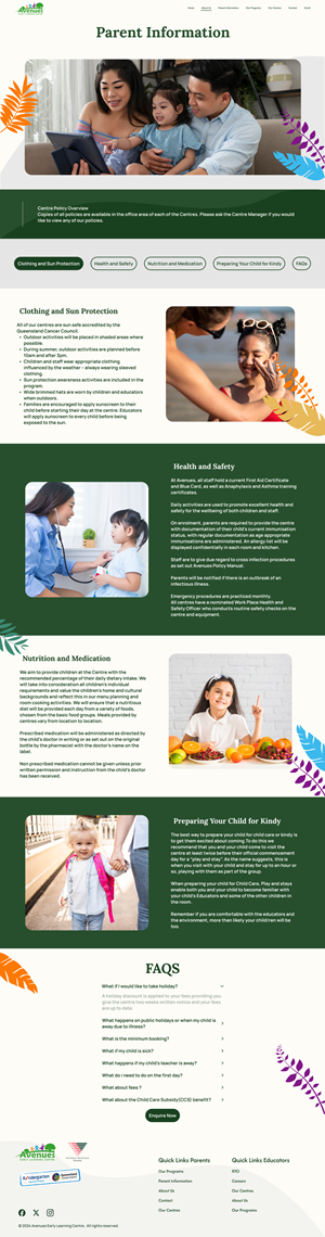 Web Design by Taufik H for Little Lane Early Learning Centre | Design: #34020241