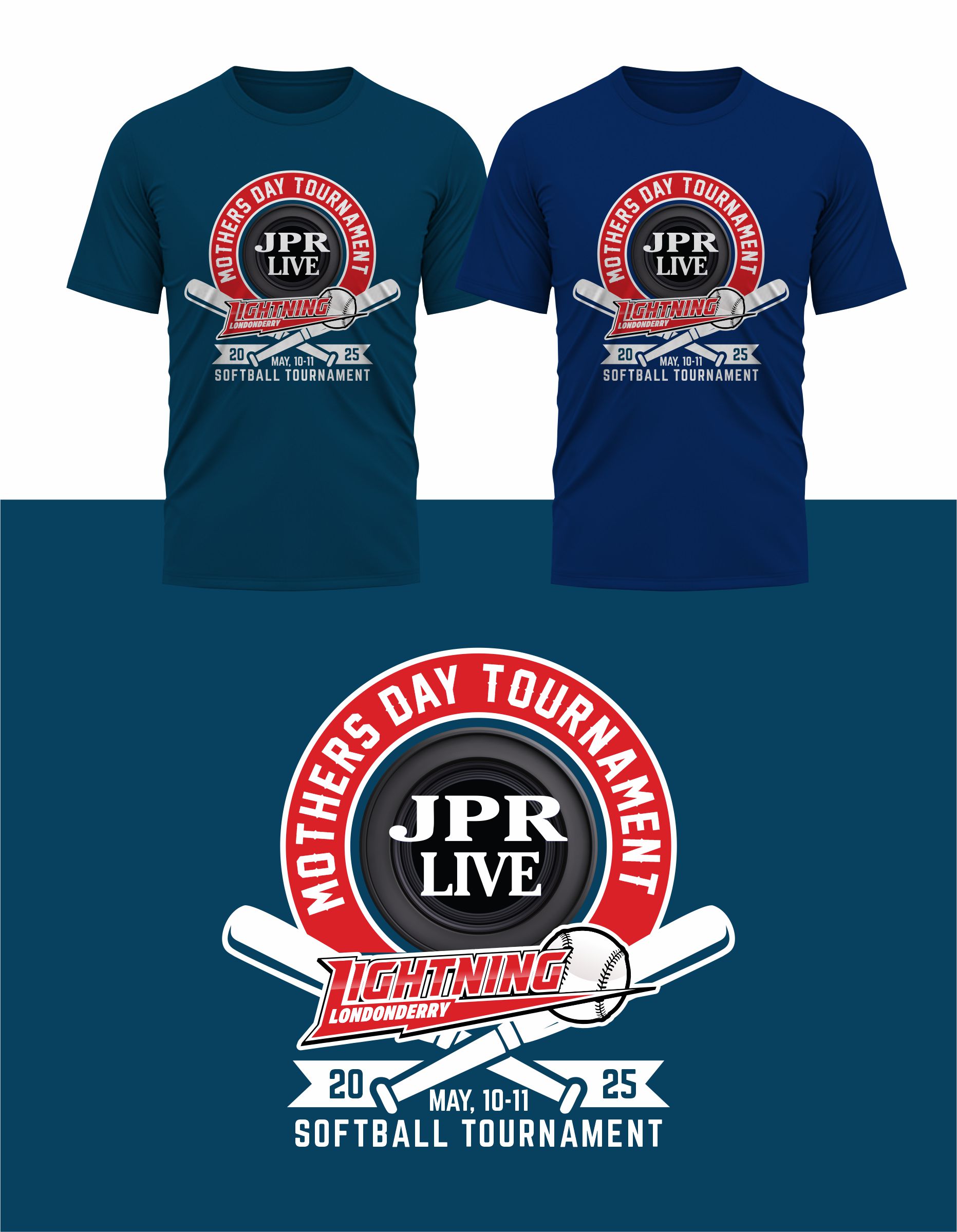 T-shirt Design by 1206studio for Londonderry Lightning | Design #33865716