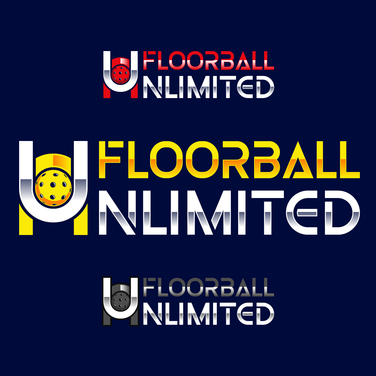 Logo-Design von Suvendu.S für Floorball Unlimited | Design #33870231