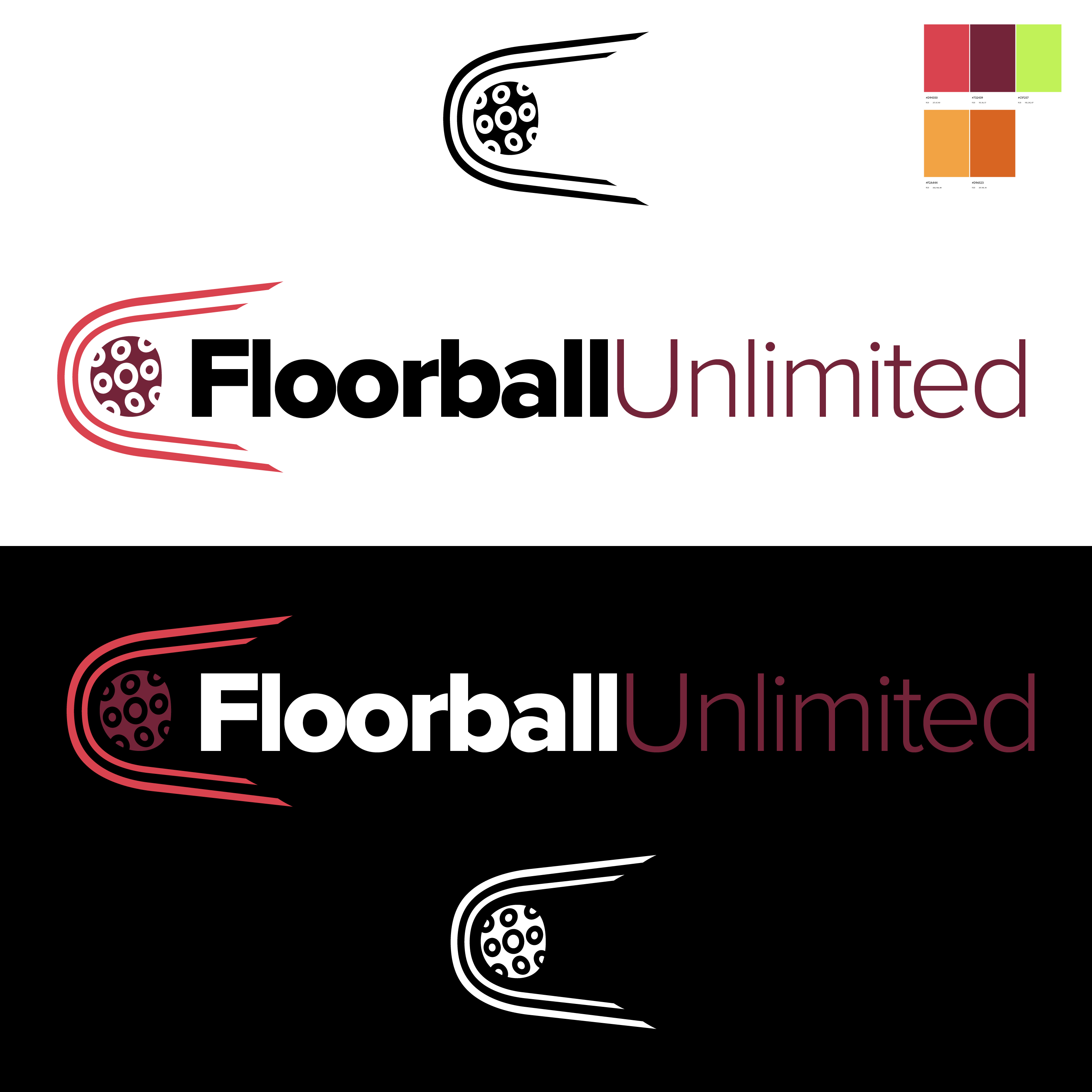 Diseño de Logo por FL_Phil para Floorball Unlimited | Diseño #33857235