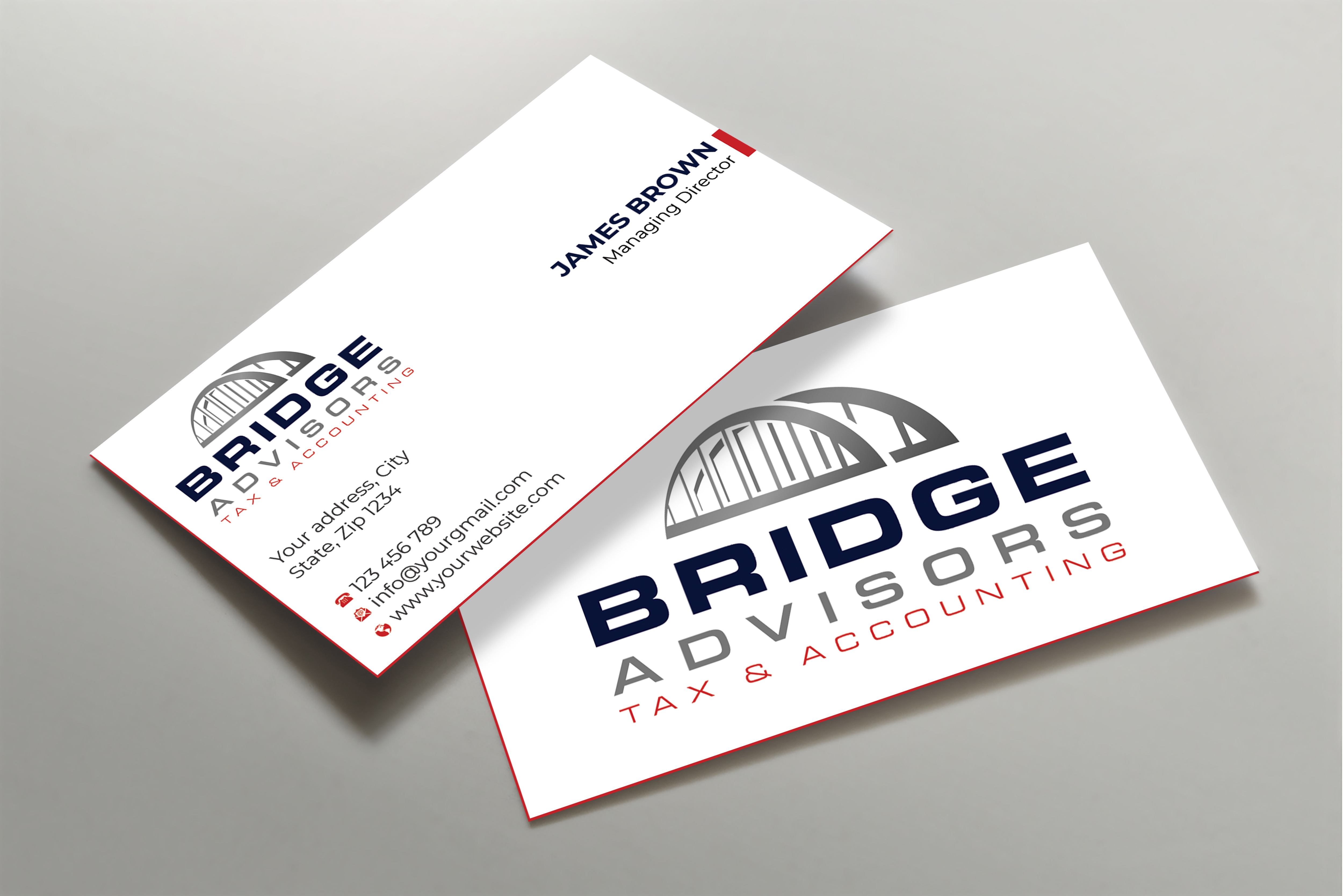 Business Card Design by Expert Bappy for Bridge Advisors LLC | Design #33849052