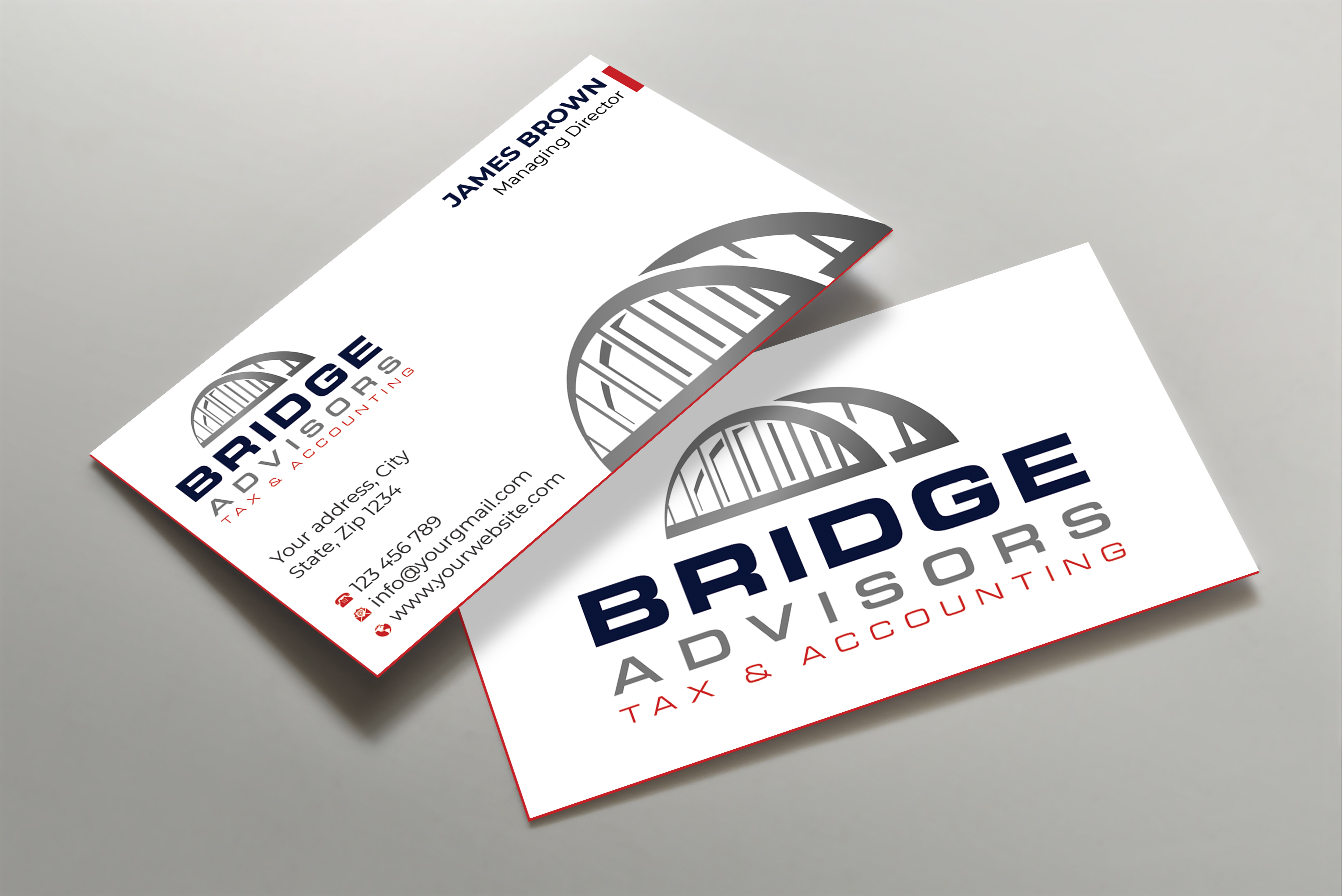 Business Card Design by Expert Bappy for Bridge Advisors LLC | Design #33849069