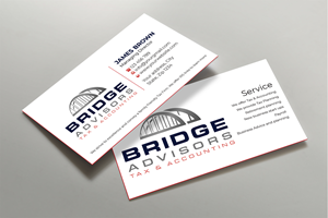 Visitenkarten-Design von Expert Bappy für Bridge Advisors LLC | Design: #33849176