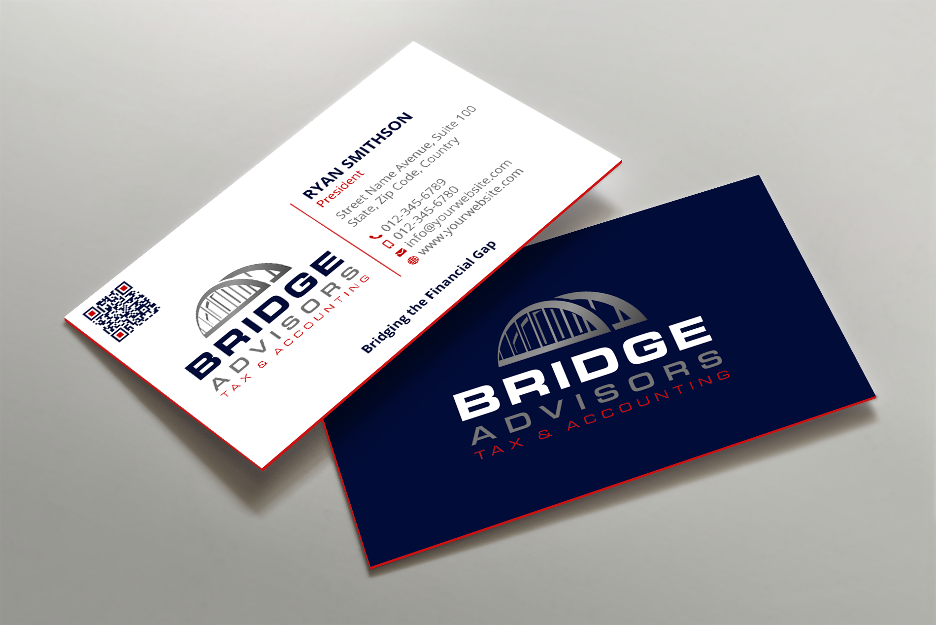 Visitenkarten-Design von design_C. für Bridge Advisors LLC | Design #33850642