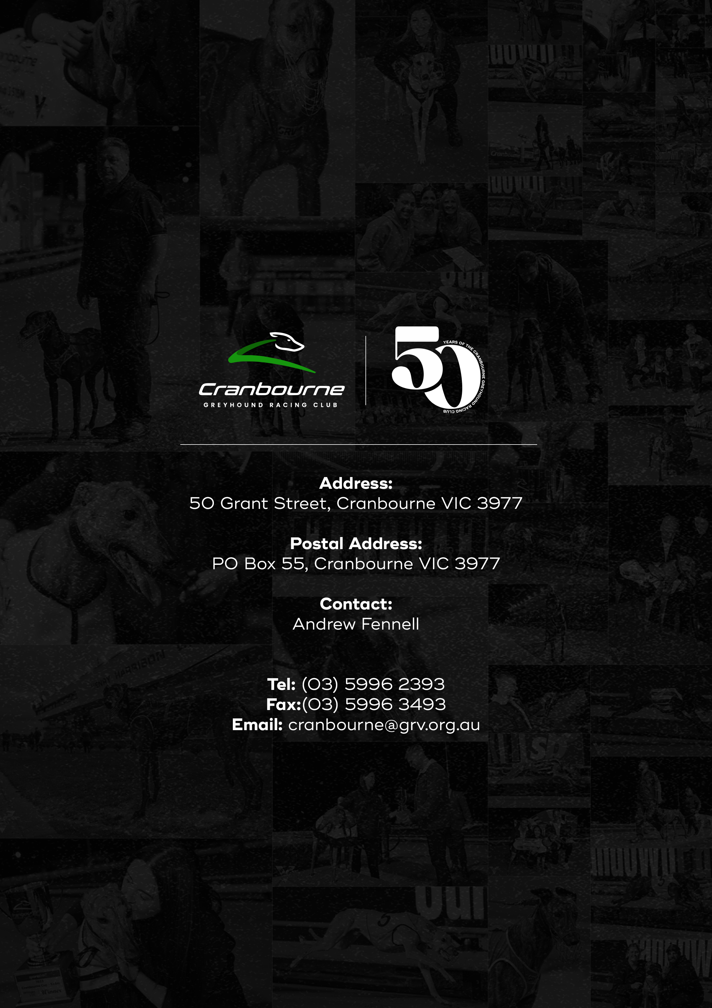 Book Cover Design by Grip19 for Cranbourne Greyhound Racing Club | Design #33889804
