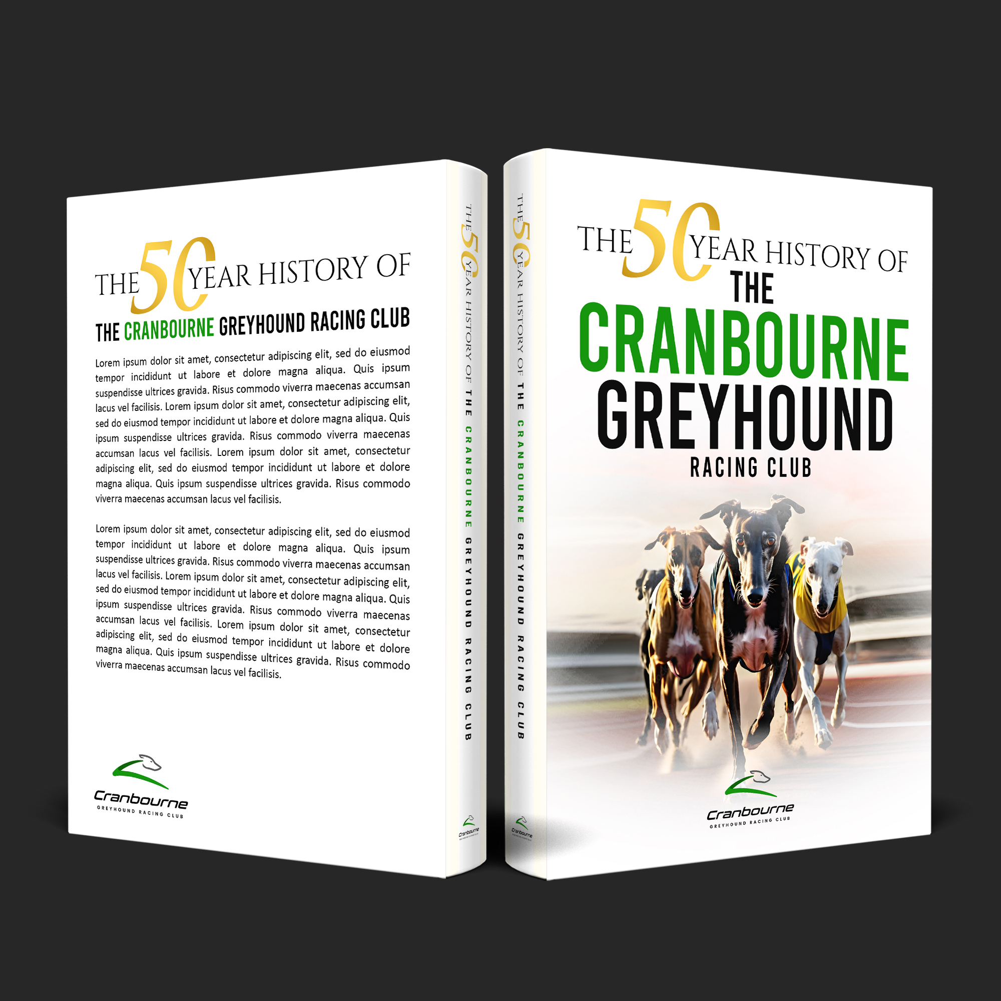 Book Cover Design by aj for Cranbourne Greyhound Racing Club | Design #33876762