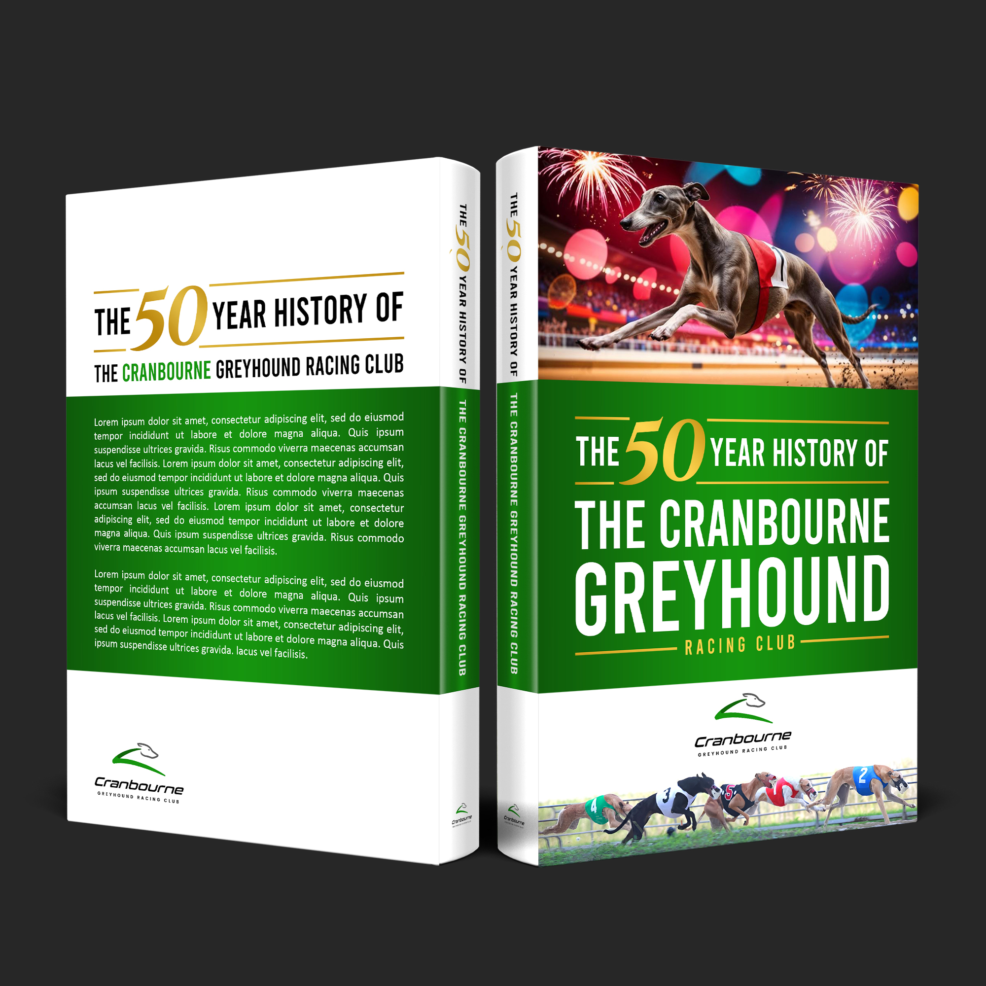Book Cover Design by aj for Cranbourne Greyhound Racing Club | Design #33876763