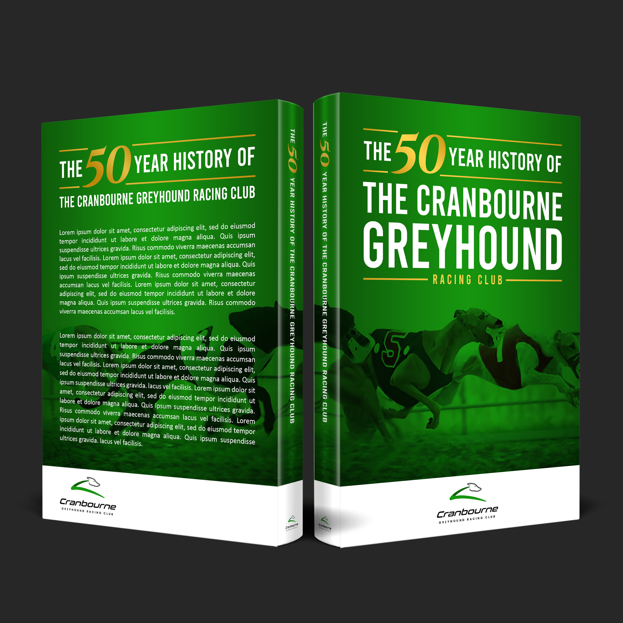 Book Cover Design by aj for Cranbourne Greyhound Racing Club | Design #33876764