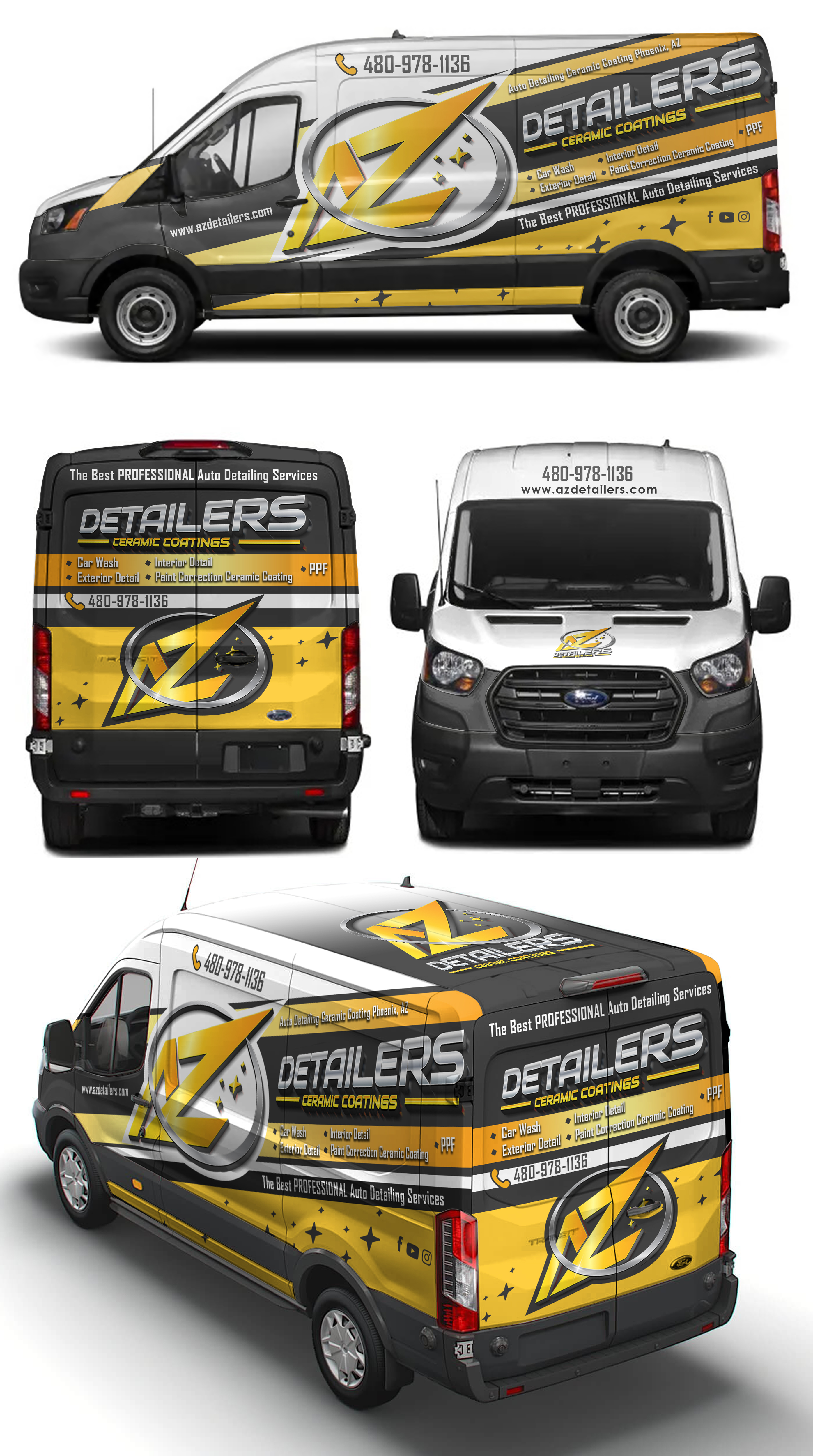 Car Wrap Design by AZ_Studio for AZ Detailers | Design #33875547