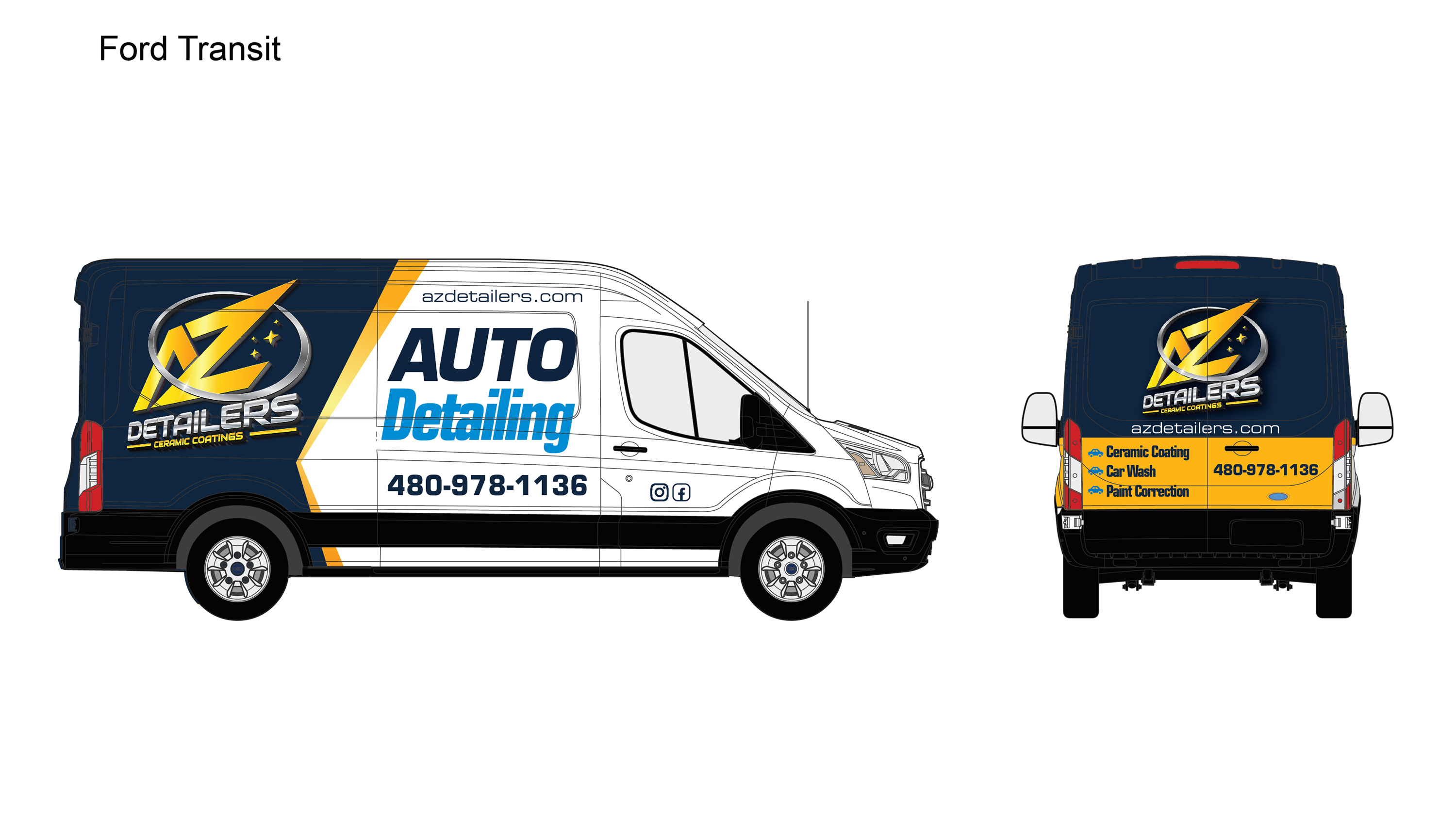Diseño de Rotulación de Vehículo por GMWIRE para AZ Detailers | Diseño #33894732