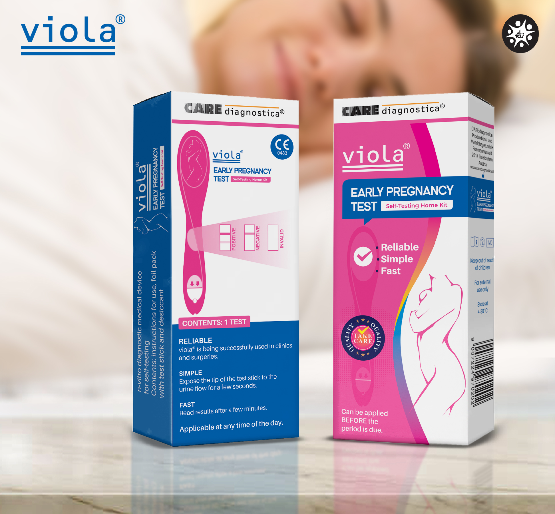 Packaging Design by Tuba Art Studio. IZ (IMRAN ZW) for CARE diagnostica Produktions- und Vertriebsgesellschaft m.b.H. | Design #33865916