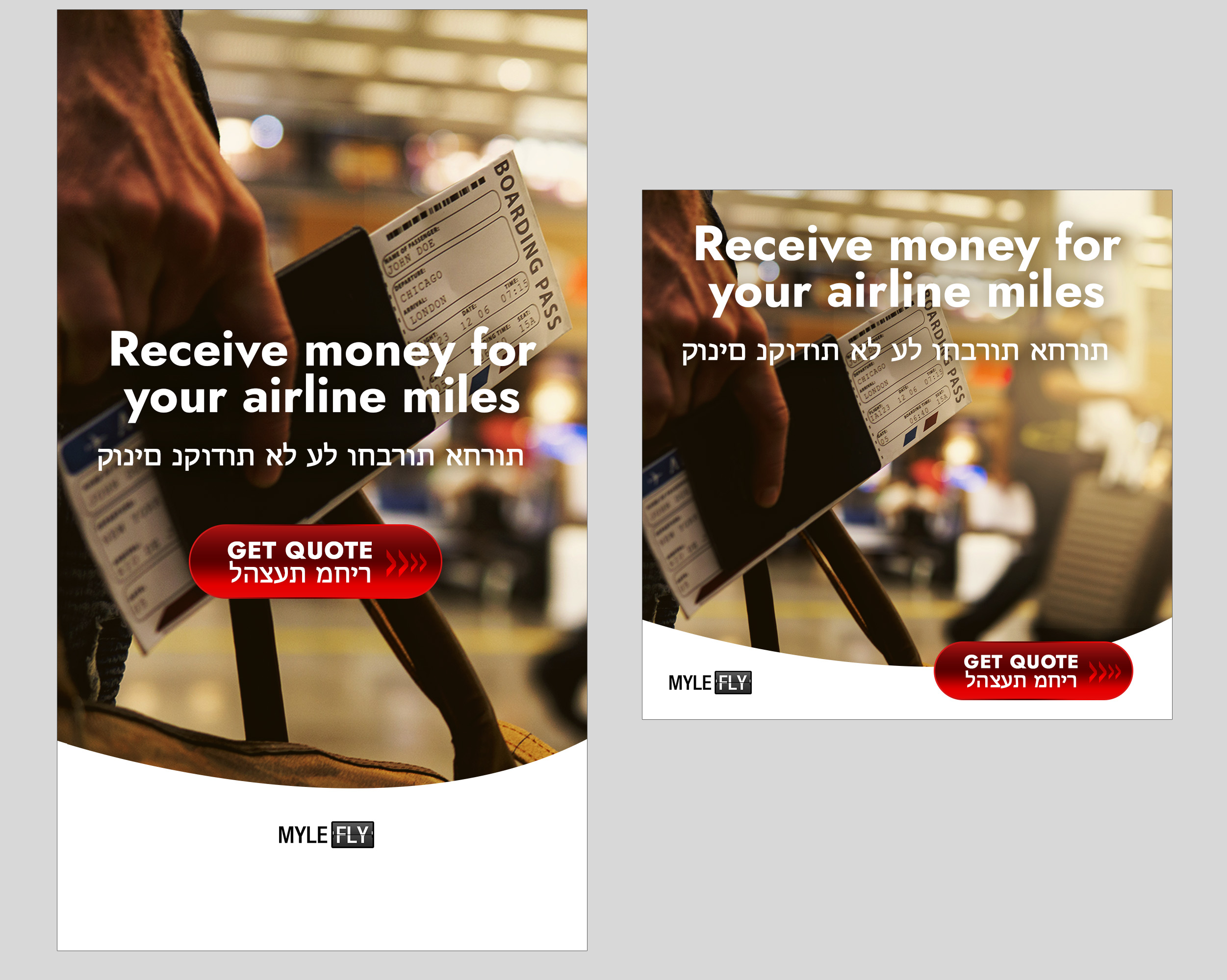 Advertisement Design by MNM for MyleFly | Design #33860546