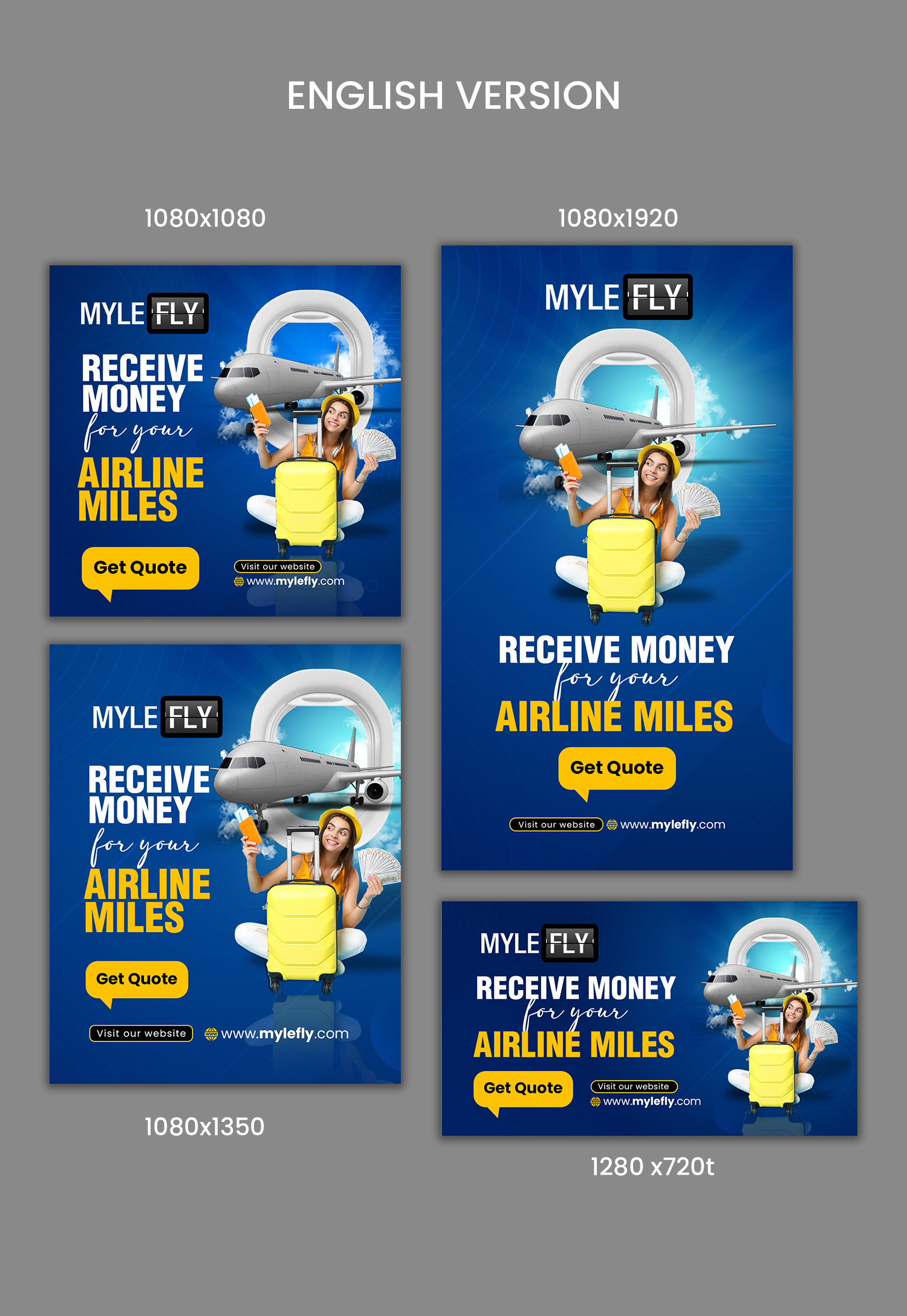 Diseño Publicitario por debdesign para MyleFly | Diseño #33860245