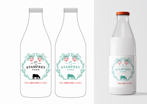 Christmas edition of Stamfrey Farm milk bottle | 26 Packaging Designs ...