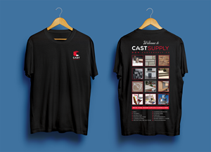 T-shirt Design by Sun Moon Graphic Designer for Cast Supply Edmonton Inc. | Design: #33860364