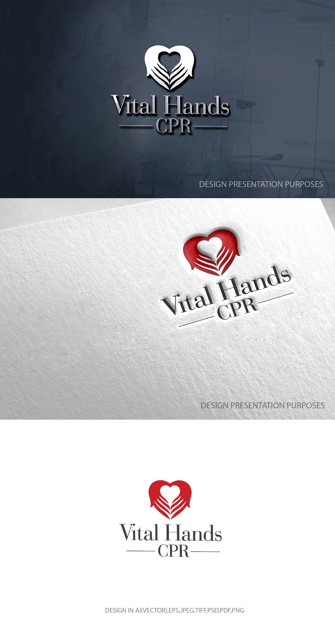 Logo Design by graphicevolution for Vital Hands LLC | Design #33862151