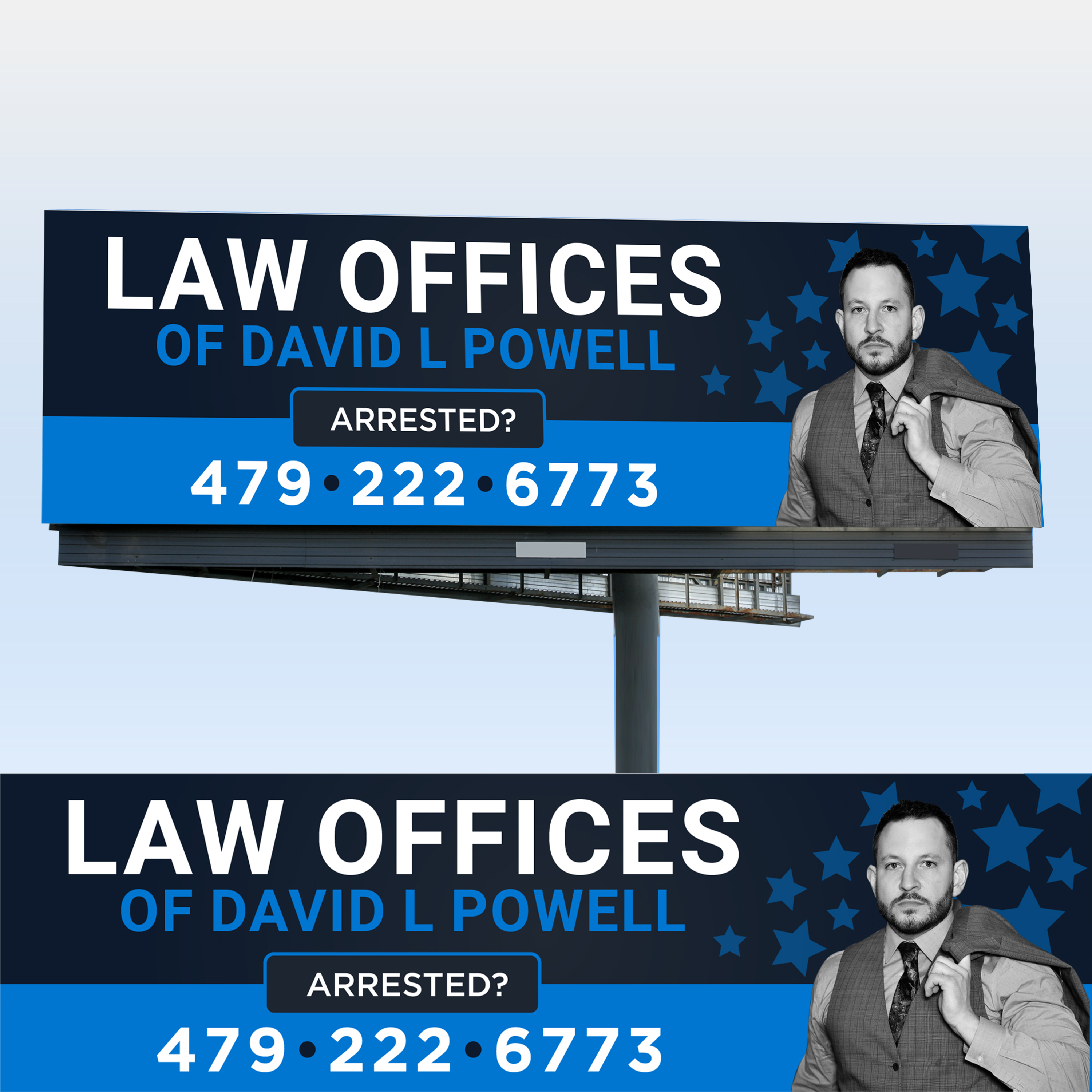 Billboard Design by WrapTonic24 for Law Offices of David L Powell, PLLC | Design #33884607