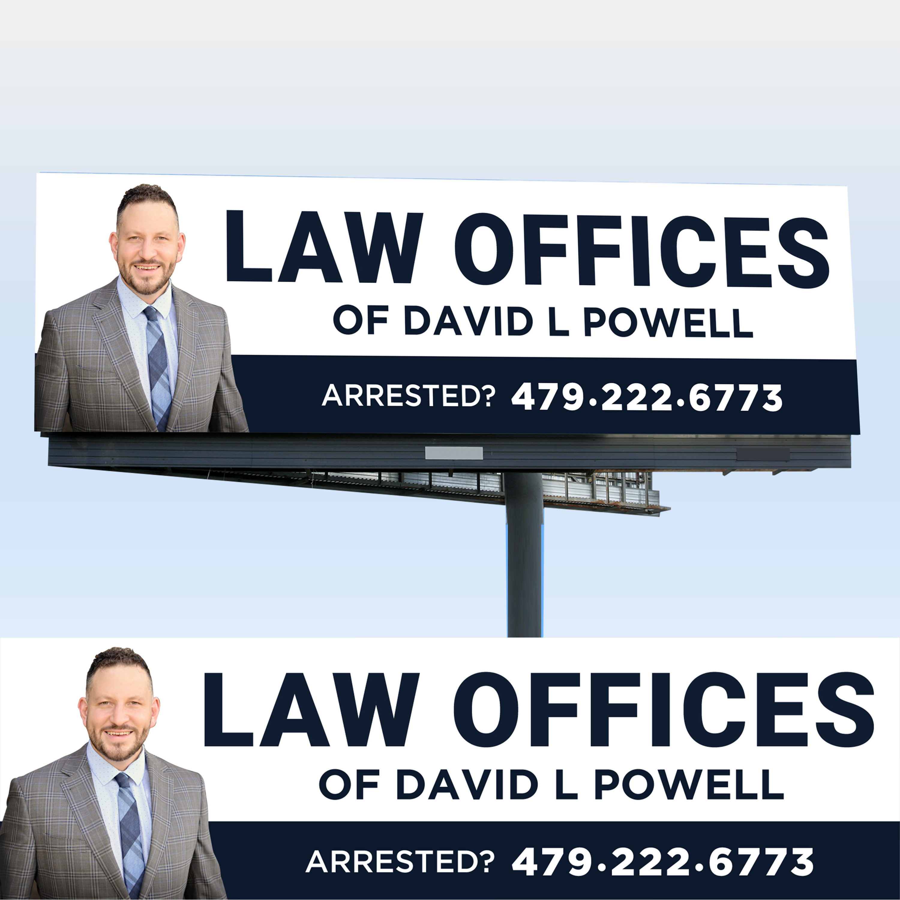 Billboard Design by WrapTonic24 for Law Offices of David L Powell, PLLC | Design #33887547