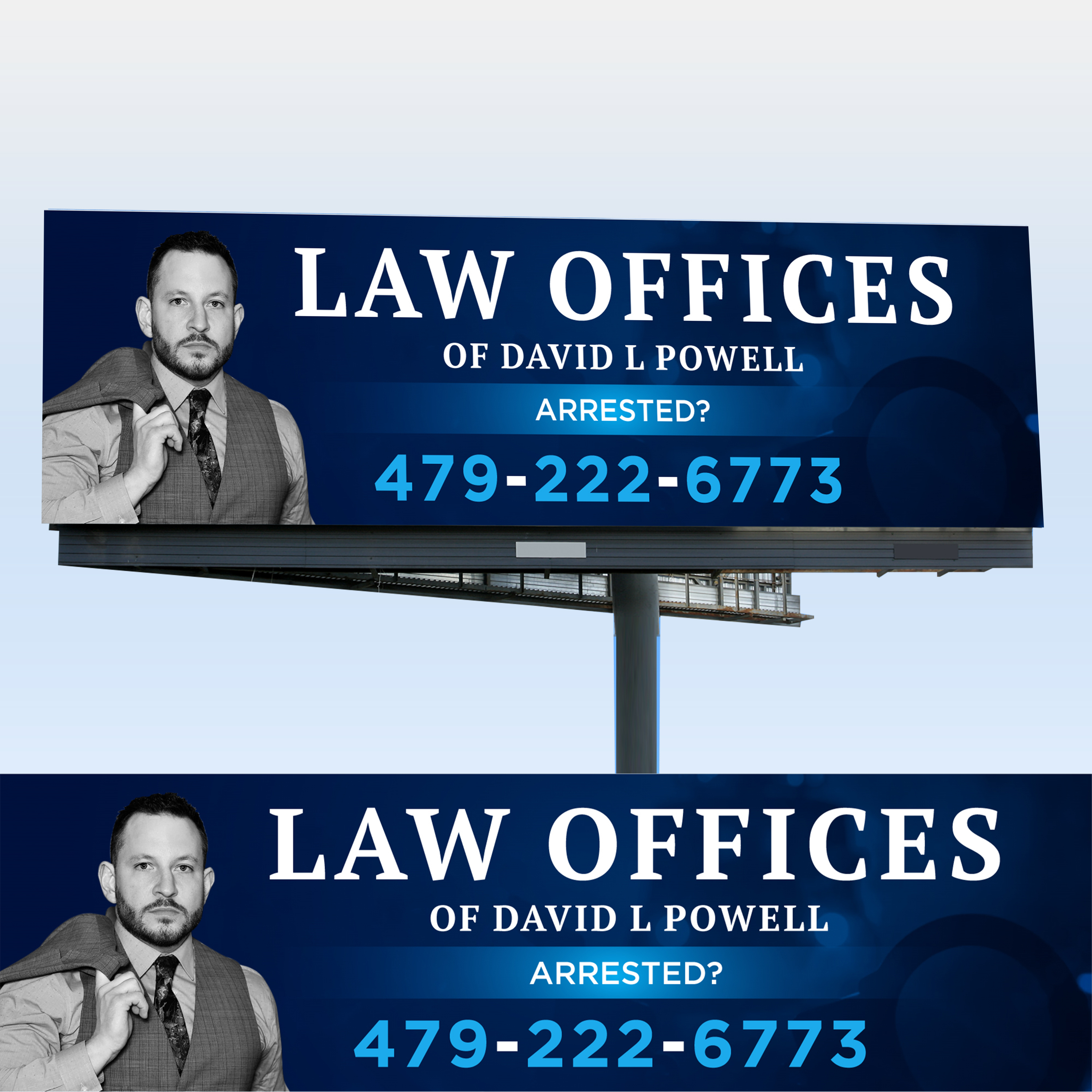 Billboard Design by WrapTonic24 for Law Offices of David L Powell, PLLC | Design #33887549