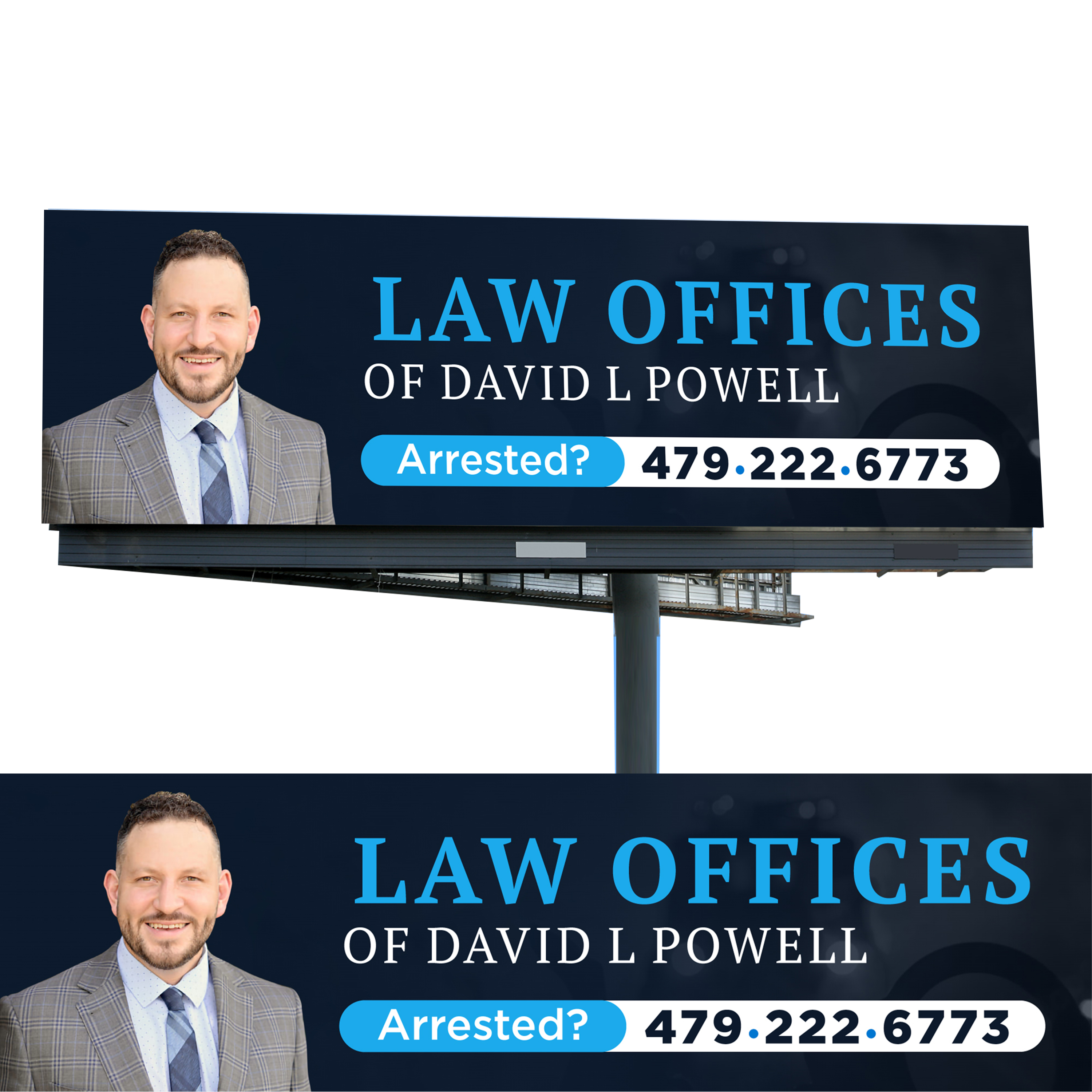 Billboard Design by WrapTonic24 for Law Offices of David L Powell, PLLC | Design #33889233