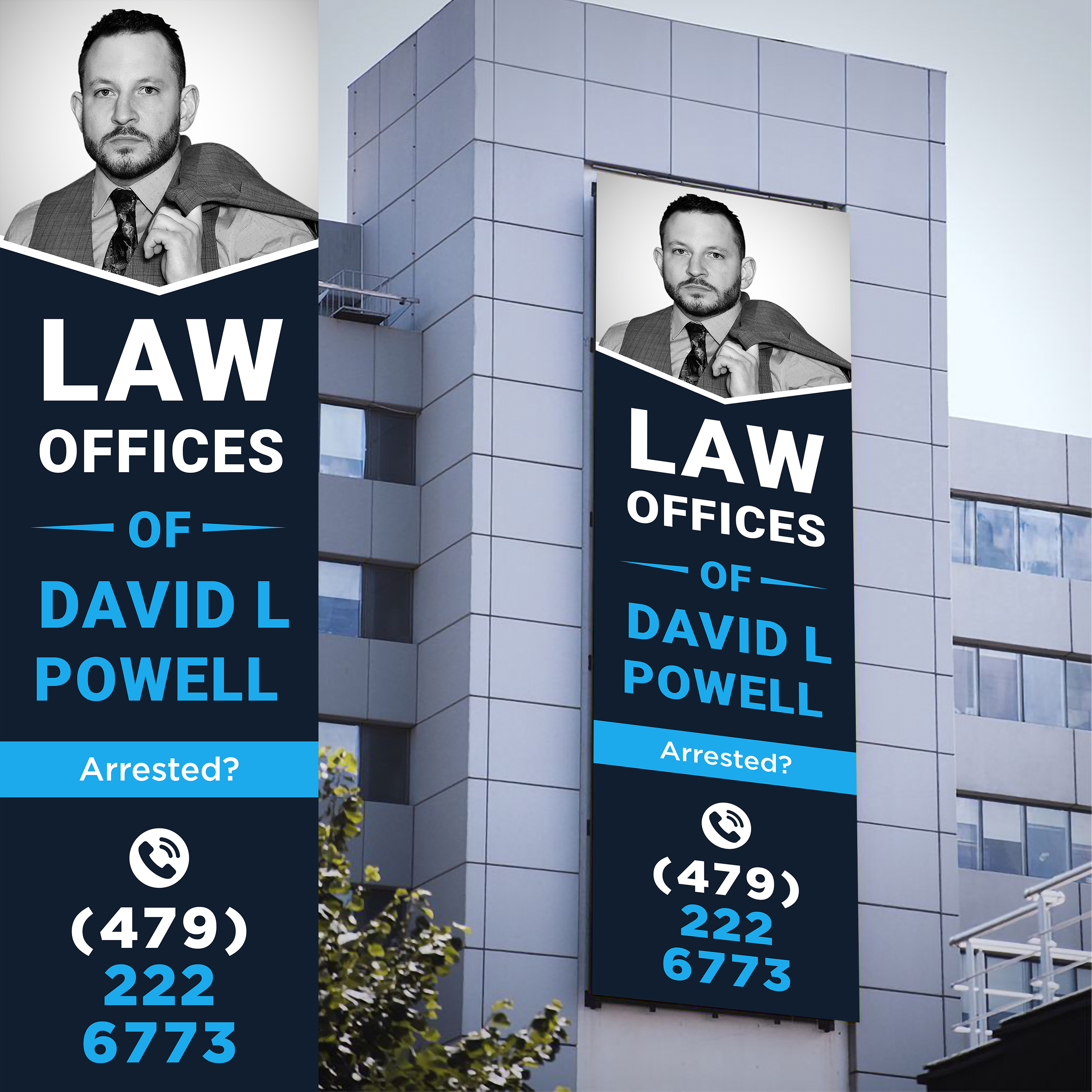 Billboard Design by WrapTonic24 for Law Offices of David L Powell, PLLC | Design #33889540