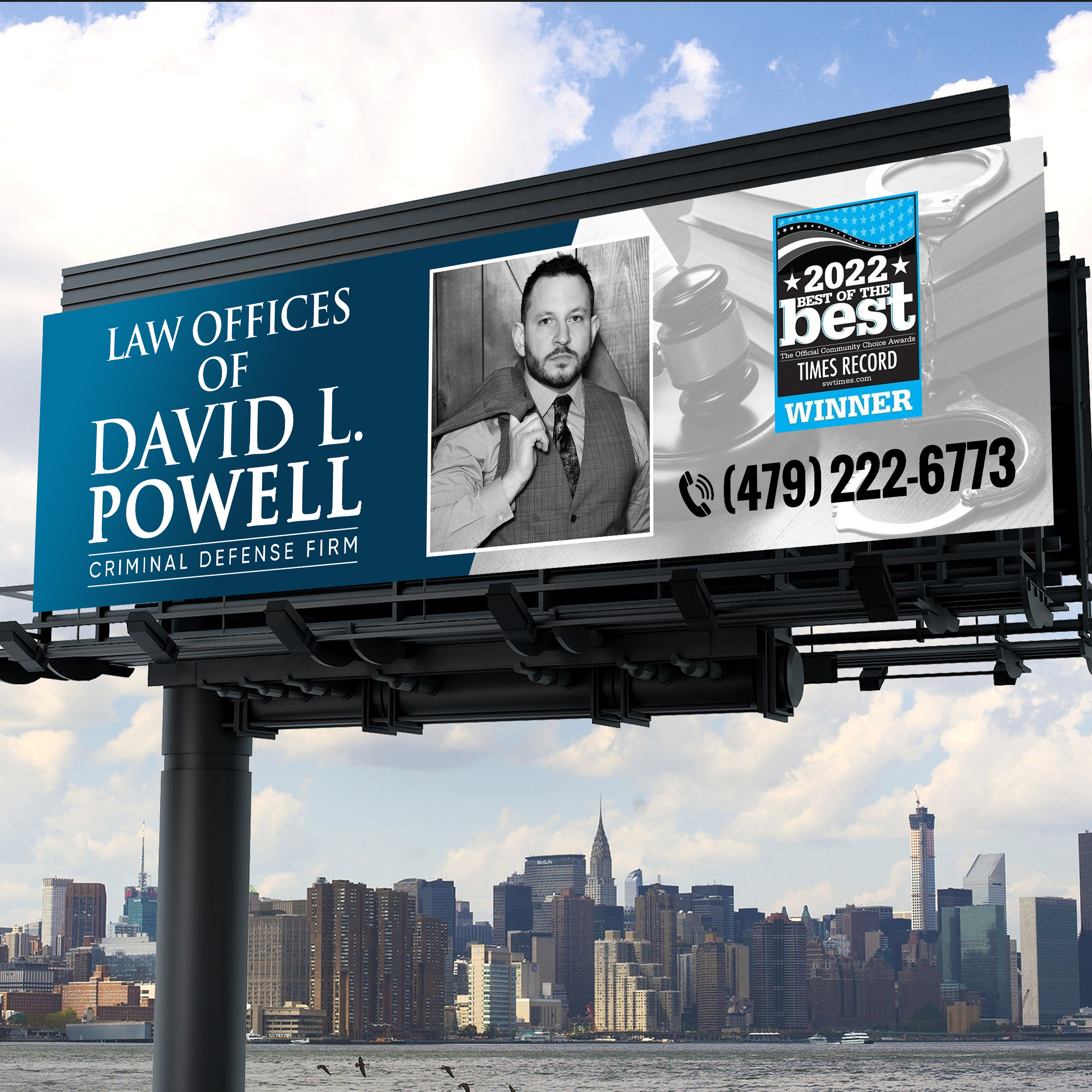 Billboard Design by Designers Hub for Law Offices of David L Powell, PLLC | Design #33870698