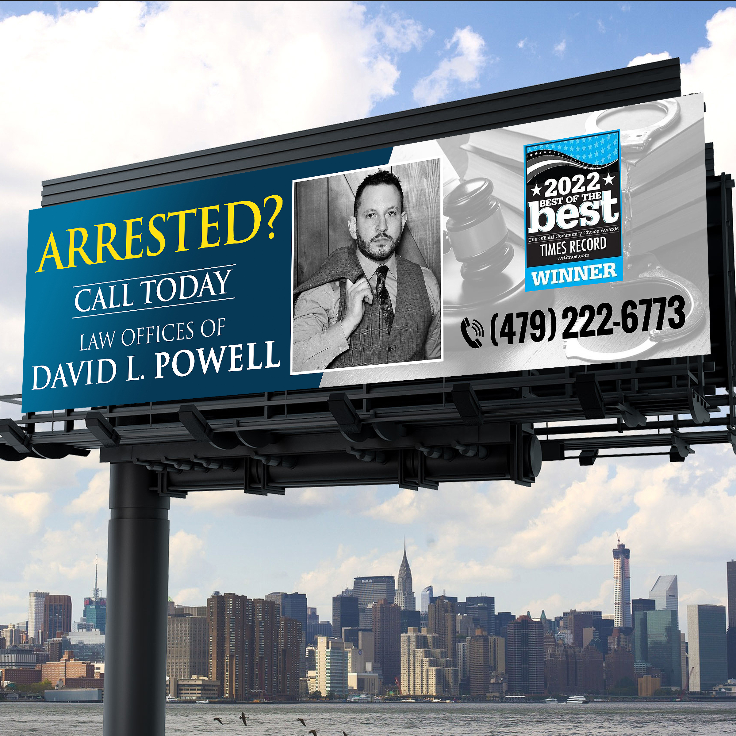 Billboard Design by Designers Hub for Law Offices of David L Powell, PLLC | Design #33870926