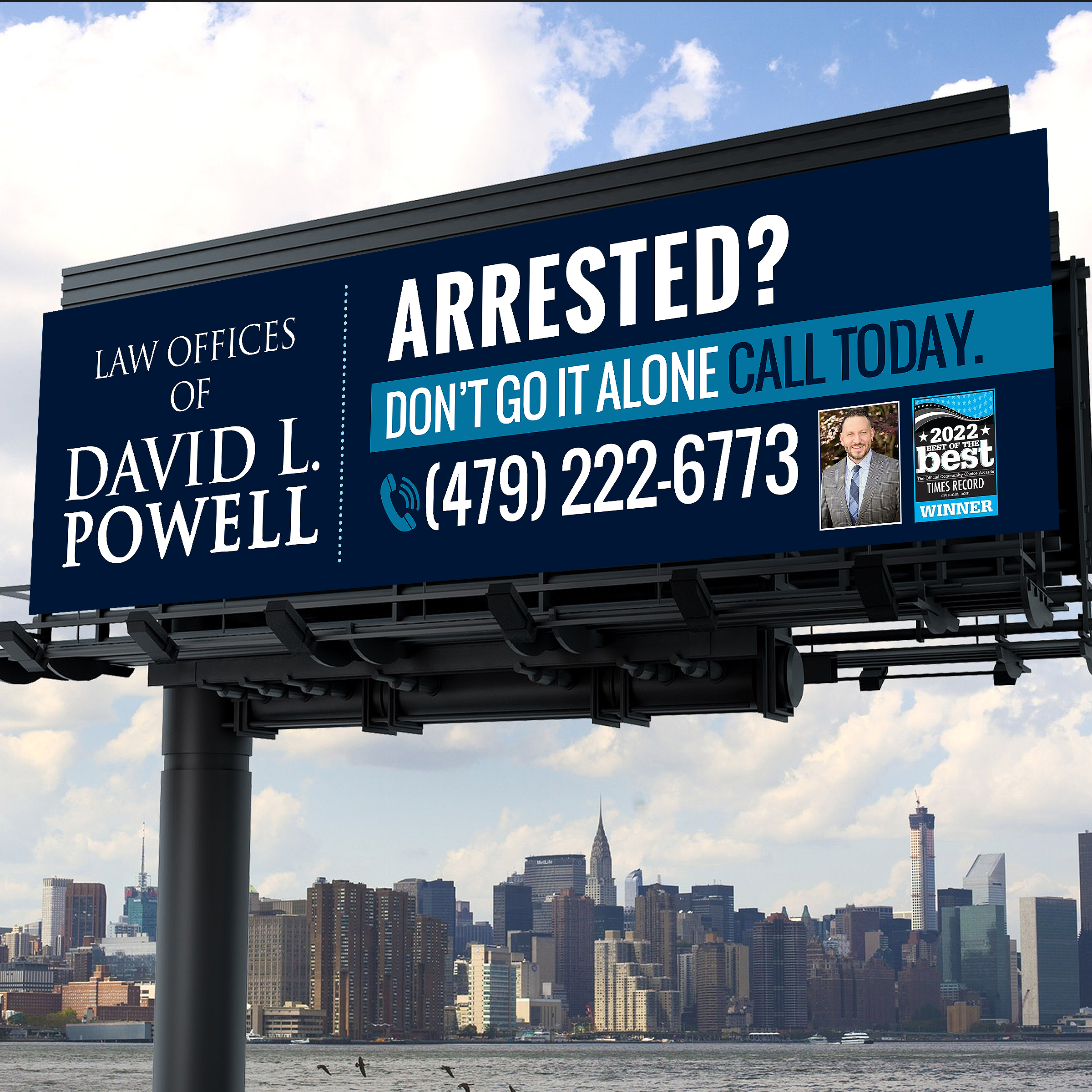 Billboard Design by Designers Hub for Law Offices of David L Powell, PLLC | Design #33876738